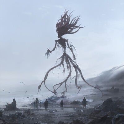 ArtStation - night Moon Presence, Pale Moon, Bloodborne Art, Lovecraftian Horror, Old Blood, Eldritch Horror, Cosmic Horror, Bloodborne, Art Station