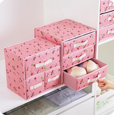 Double Layer Drawer Bra Underwear Sorting Boxes Non-woven Wardrobe Clothes Storage Box Cosmetics Clothing Organizer Barang Aesthetic, Clothing Organizer, Double Drawer, Clothes Storage Boxes, Bedroom Organization, Wardrobe Clothes, Hanging Closet, Handbag Collection, Closet Organizer