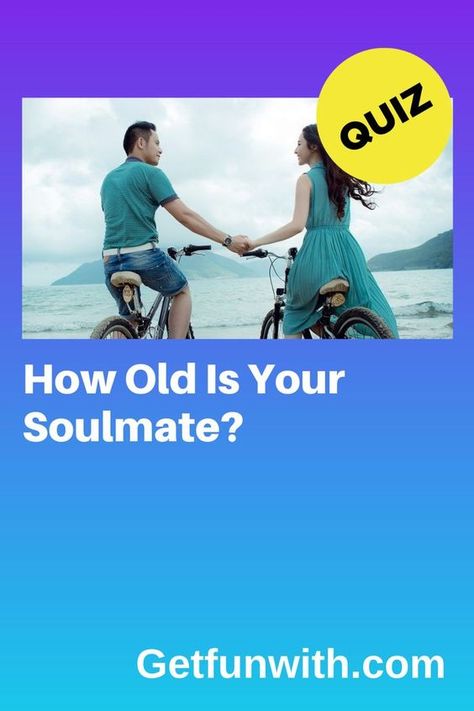 How Old Is Your Soulmate? #quiz #quizzes #buzzfeed #triviaquestionsandanswers #quizzesbuzzfeed #trivia #quizzesforfun #funquiz #zodiac Quizes For Couples, When Will I Meet My Soulmate, Who Is Your Soulmate Quiz, Who Is My Soulmate Quiz, What Does My Soulmate Look Like Quiz, When Will I Meet My Soulmate Quiz, How To Find Your Soulmate, Is He The One Quiz, Am I In Love Quiz