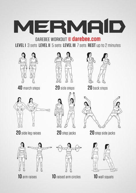 Mermaid Workout, Neila Rey Workout, Superhero Workout, Getting In Shape, Negative Words, Arm Circles, Back Steps, Leg Raises, Positive Words