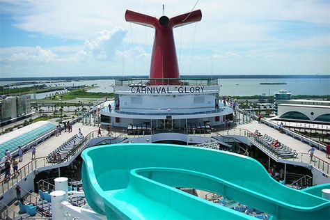 Carnival Glory (photo: Kawasaki rider /WikiMedia Commons) Kids Water Slide, Carnival Glory, Carribean Cruise, Vacation List, Honeymoon Cruise, Cruise Planning, Cruise Excursions, Cheap Cruises, Kids Water