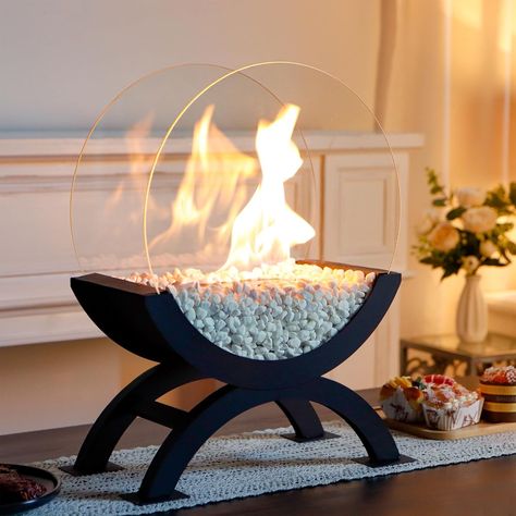 Amazon.com: JHY DESIGN Round Glass Large Tabletop Fireplace 19" H Portable Fire Bowl Pot Clean Burning Bio Ethanol Ventless Fireplace for Indoor Outdoor Patio Parties Events(Black) : Home & Kitchen Portable Fireplace, Cotswold Cottage, Tabletop Fireplaces, Ventless Fireplace, Indoor Outdoor Patio, Bioethanol Fireplace, Table Party, Ethanol Fireplace, Patio Party