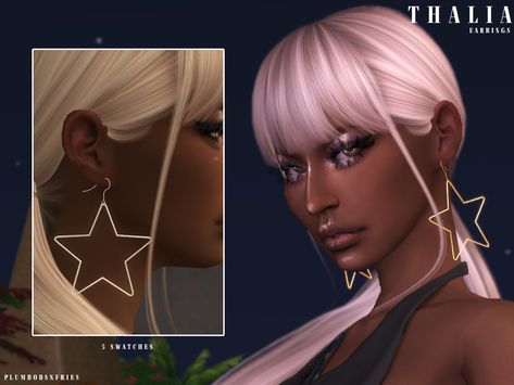 Sims 4 Piercings, Mod Earrings, Sims 4 Cc Shoes, Tumblr Sims 4, Sims 4 Cc Folder, Star Clothing, Sims Four, Sims4 Clothes, Sims 4 Cc Packs