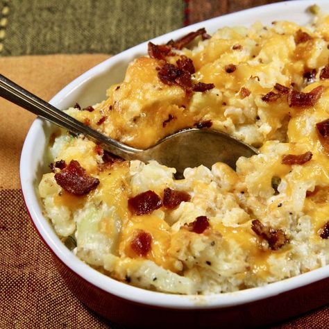 Twice Baked Mashed Potatoes, Baked Cauliflower Casserole, Twice Baked Cauliflower, Cauliflower Potatoes, Twice Baked Potatoes Casserole, Baked Potato Casserole, Baked Bacon, Cauliflower Casserole, Veggie Delight