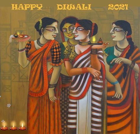 Pictorial Composition Painting, Pictorial Composition, Wall Painting Flowers, Indian Contemporary Art, Most Beautiful Paintings, Poster Color Painting, Composition Painting, Human Figure Sketches, Canvas Art Decor