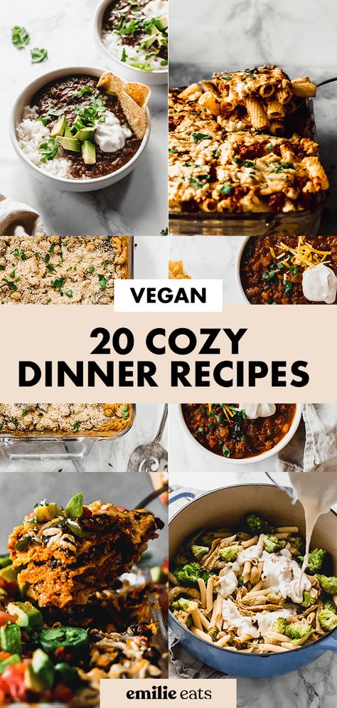 Vegetarian Cozy Food, Vegan Friday Night Dinner, Vegan Rainy Day Recipes, Rainy Day Vegan Meals, Vegan Hot Meals, Vegetarian Recipes Comfort Foods, Vegan Dinner Fall Recipes, Vegan Autumn Dinner, Hearty Vegan Recipes