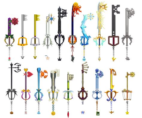 Key Blades Kingdom Hearts, Keyblade Tattoo, Kingdom Hearts Tattoo, Kingdom Hearts Keyblade, Kingdom Hearts 1, Kingdom Hearts Wallpaper, Kingdom Hearts Ii, Kingdom Hearts Fanart, Heart Nail Designs