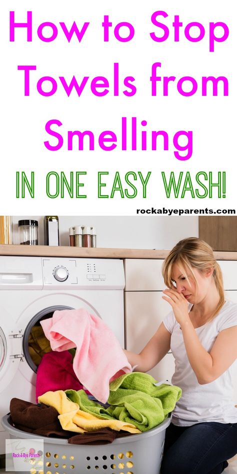 How to Stop Towels from Smelling in One Easy Wash! Fresh Towels, Smelly Towels, Sink Cleaning, Towels Smell, Clean Baking Pans, Washing Towels, Cleaning Painted Walls, Deep Cleaning Tips, Mildew Smell