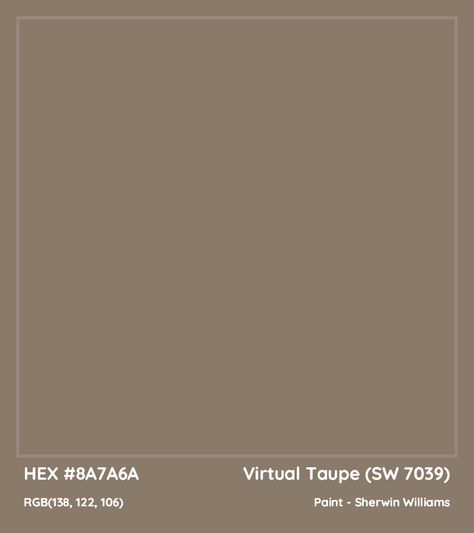 Virtual Taupe Sherwin Williams, Benjamin Moore Taos Taupe, Sherwin Williams Virtual Taupe, Virtual Taupe Sherwin Williams Exterior, Sherwin Williams Emerging Taupe, Sherwin Williams Tavern Taupe, Taupe Hex Code, Taupe Bathroom, Munsell Color System