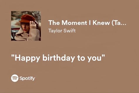 Happy Birthday Song Lyrics, Birthday Song Lyrics, Taylor Swift Birthday Card, Happy Birthday Lyrics, Happier Lyrics, Songs That Describe Me, Hello Kitty Gifts, Taylor Swift Song Lyrics, Taylor Swift Birthday