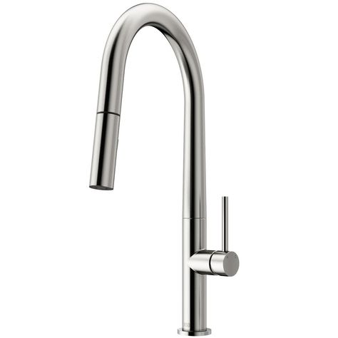 Stainless Kitchen Faucet, Kitchen Faucet With Sprayer, Retractable Hose, Faucet Kitchen, Bar Faucet, Steel Deck, Single Handle Kitchen Faucet, Faucet Handles, Kitchen Sink Faucets