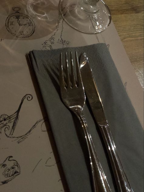 fork | knife | aestheic | dark | picture Aesthetic Cutlery, Dark Picture, Dark Pictures, Forks