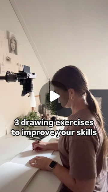 Emmy Kalia on Instagram: "3 drawing exercises to improve your skills ✍️
Lines: practice drawing confident lines to get better line control.
Circles: drawing circles different sizes improves accuracy.
Form: draw shape in 3D forms, understanding form develops perspective skills.

Save this video to practice this too!
Did you try these? Let me know 🤍

#sketchbookartist #pencildrawingart #draweveryday #drawingart  #drawings #drawingtime #art_insanely #artcomplex #artist_calls #drawoftheday #justdraw
#top_drawings_art #pencildrawingart" Drawing Excercices, Sketch Exercises, Drawing Practice Exercises, Practice Drawing Exercises, Emmy Kalia, Circles Drawing, Practice Drawing Shapes, Perspective Tutorial, Perspective Practice