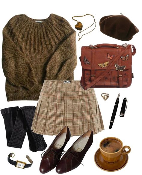 dark acedemia Outfit | ShopLook Dark Academia Winter, Geek Chic Outfits, Classic Academia, Dark Academia Fashion, Academia Fashion, Geek Chic, Outfit Shoplook, Fit Inspo, Polyvore Outfits