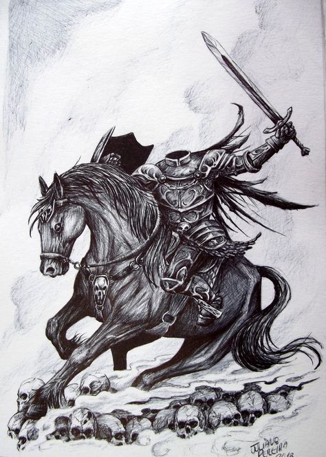 Headless Horseman by Juliano-Pereira.deviantart.com on @DeviantArt Horseman Tattoo, Heavy Metal Tattoo, Apocalypse Tattoo, Pegasus Tattoo, Werewolf Tattoo, Strange Days, Monster Tattoo, Back Tats, The Legend Of Sleepy Hollow