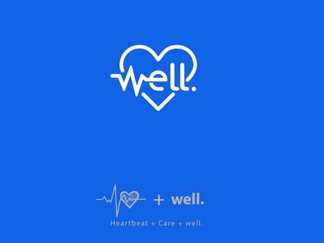 Heartbeat Logo Design, Mindset Logo Design, Well Being Logo, Wellness Logo Design Inspiration, Heartbeat Logo, Pulse Logo, Wellness Logos, Medical Branding, Law Firm Logo Design