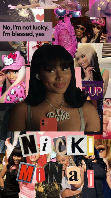 #nickiminaj #wallapaper #nickiminajisthequeenofrap Nicki Collage, Nicki Minaj Collage Wallpaper, Nicki Minaj Wallpaper Iphone Hd, Your Love Nicki Minaj, Celebrity Backgrounds, Nicki Wallpaper, Queen Nicki Minaj, Nicki Minaj Aesthetic, Nicki Minaj Poster