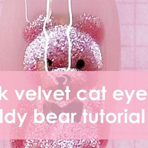 Nail Art Inspo, Tools Art, Vday Nails, Valentines Day Cat, Velvet Nails, Bears Nails, Liner Brush, Dotting Tool, Cat Eye Nails