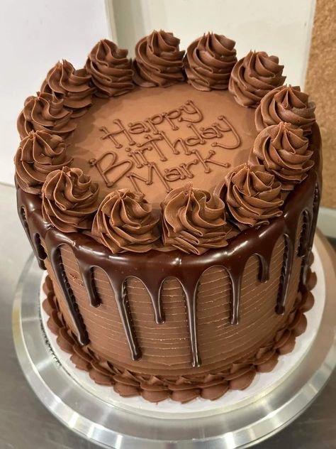 Choco Truffle Cake, Cake Design For Men, One Layer Cakes, Chocolate Cake Designs, Custom Birthday Cakes, Mini Tortillas, Easy Chocolate Cake, Simple Cake Designs, Birthday Cakes For Men