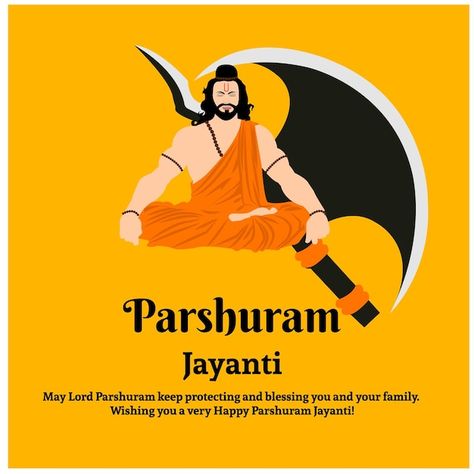 Parshuram jayanti lord parasurama indian... | Premium Vector #Freepik #vector #hindu-god #parshuram #lord-vishnu #lord Parshuram Lord, Parshuram Jayanti Poster, Lord Parashurama, Bhagwan Parshuram Jayanti, Vidhyarambham Poster, Vishwakarma Puja Poster, Parshuram Jayanti, Vishnu Lord, Hindu Festival