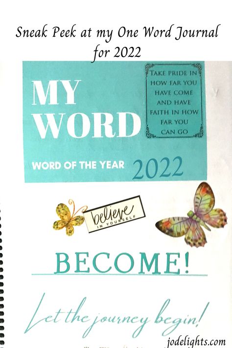 Word Of The Year Journal, Picking A Word For The Year, Write One Word Over And Over Journals, 6 Word Memoir, 2023 Journal Reflection, Intentional Word Of The Year, Word Of The Year Ideas, Word Journal, Six Words