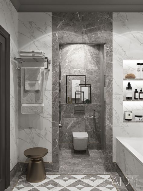 You want create something marbleous? Start with your bathroom. You can check more at maisonvalentina.net Gray Marble Bathroom, Bathroom Designs India, Marble Bathroom Design, Marble Bathroom Decor, Black Marble Bathroom, Marble Bathroom Designs, Stylish Bedroom Design, Bad Inspiration, Modern Bathrooms