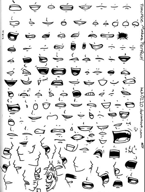 Many Mouths by Kouri-n on DeviantArt Drawing Cartoon Characters Sketches, Anime Mouth Drawing, Cartoon Characters Sketch, Cartoon Mouths, Anime Mouths, رسم كاريكاتير, Drawing Face Expressions, Cartoon Drawings Of People, Mouth Drawing