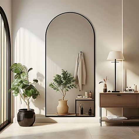 Large Floor Mirror, Floor Standing Mirror, Hanging Bedroom, Leaning Mirror, Bedroom Dressing, Big Mirror, Arched Mirror, Full Body Mirror, Arch Mirror