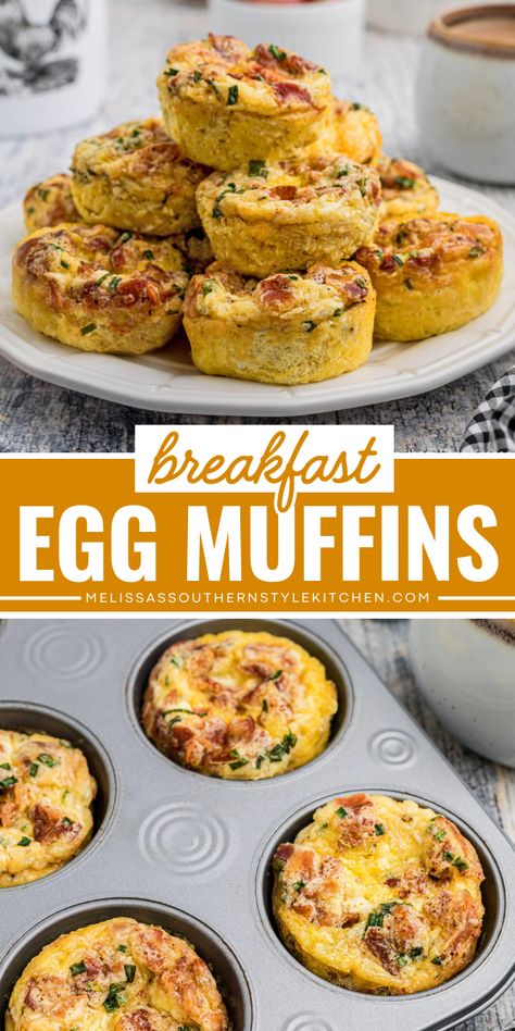 Out of breakfast on the go ideas? These mini Breakfast Egg Muffins are made in a cupcake pan for individual serving-size portions. They freeze well and reheat beautifully. They also make a great back-to-school breakfast idea! Cupcake Pan Eggs Breakfast Muffins, Just The Egg Muffins, Breakfast In A Cupcake Pan, Takeaway Breakfast Ideas, Cupcake Pan Recipes Dinner, Cupcake Breakfast Ideas, Breakfast In Cupcake Pan, Eggs In Cupcake Pan, Egg Mini Muffin Cups