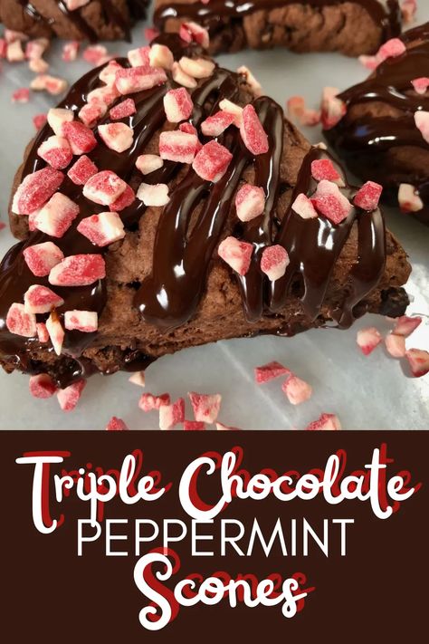 Peppermint Scones, Chocolate Chip Cheesecake Brownies, Perfect Scones Recipe, Chocolate Scones, Mint Oreo, Scones Ingredients, Chocolate Chip Cheesecake, Savory Scones, Best Sweets