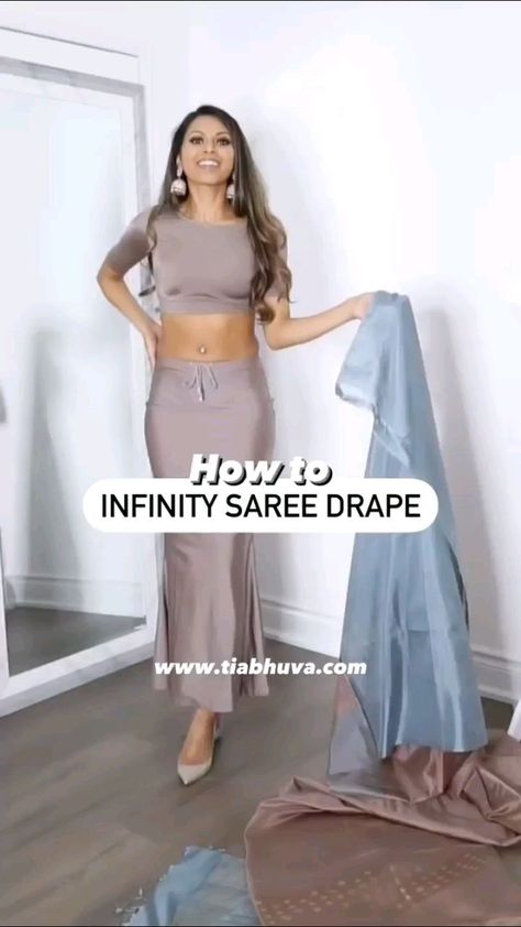 Ruffle Saree Draping Style, Saree Drapes Styles Modern, Gharara Dupatta Draping Style, Stylish Sarees With Belt, All Over Dress Designs, Waterfall Saree Drape, Infinity Saree Drape, Pregnancy Saree Style, How To Wear Saree In Different Style