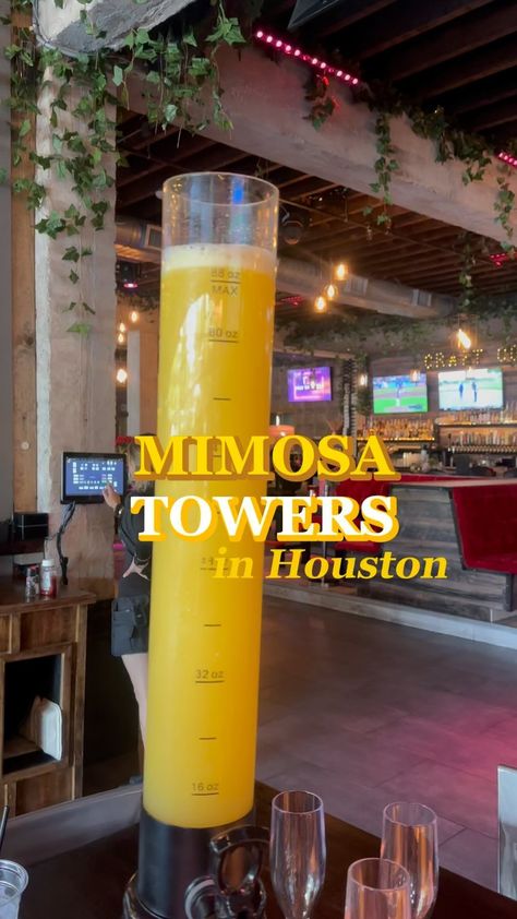 It’s not brunch if mimosas aren’t included 🥂 Since Texas doesn’t allow bottomless (BOO!), mimosa towers are the next best thing! 🍊… | Instagram Mimosa Tower, Mimosas Brunch, Houston Food, Picnic Decorations, Grad Party, Mimosa, Food Truck, Food Blogger, Houston