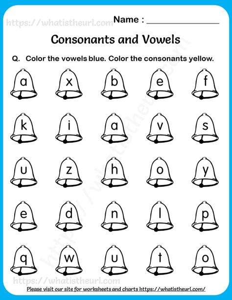 Consonants And Vowels, Teaching Vowels, Short Vowel Worksheets, Fun Worksheets For Kids, English Grammar For Kids, Kindergarten Phonics Worksheets, English Worksheets For Kindergarten, Vowel Worksheets, Grammar For Kids