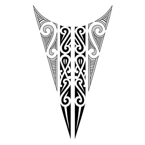 Tamoko Maori Design, Tattoo Maori Perna, Maori Tattoo Patterns, Tato Maori, Backpiece Tattoo, Monster Tattoo, Card Tattoo Designs, Maori Tattoos, Forearm Band Tattoos