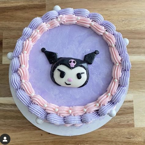 Kuromi Bento Cake, Kuromi Bento, Kuromi Birthday Cake, Kuromi Cake, Kuromi Birthday, Funny Birthday Cakes, Bento Cake, Bday Cake, Small Cake