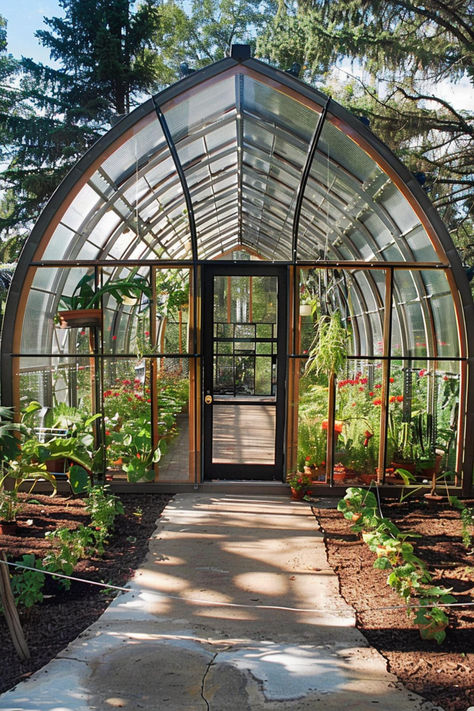 30 Greenhouse Ideas That Will Wow You Spanish Greenhouse, Beautiful Green Houses, Japanese Greenhouse, Stylish Greenhouse, Garden With Greenhouse, Greenhouse Attached To House, Greenhouse Floor, Greenhouse Inspiration, Greenhouse Cafe