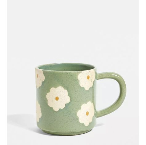 Ceramic Daisy, Daisy Mug, Easy Clay Sculptures, Ceramic Cafe, Diy Pottery Painting, Ceramic Workshop, Pottery Painting Designs, Keramik Design, Blue Pottery