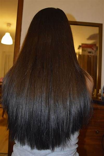 reverse ombre Brown & Black | Ebony hair, Hair, Hair inspo color Reverse Balayage Brown To Black, Reverse Ombre Brown To Black, Brown Hair Black Ends, Brown Hair With Black Ends, Brown Hair Black Tips, Brown Hair With Black Tips, Reverse Ombre Hair Color, Grey And Black Hair, Reverse Ombre Hair