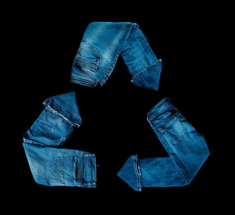 Denim Photography Photo Shoots, Content Branding, Denim Photography, Recycled Gold Jewelry, Denim Furniture, Denim Aesthetic, Jeans Aesthetic, Textile Recycling, Houses In France