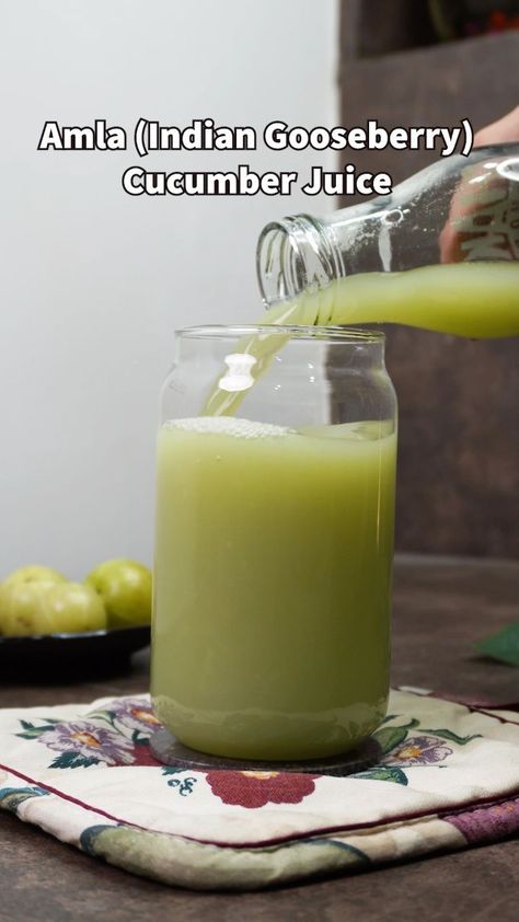 Amla (Indian Gooseberry) Cucumber Juice Recipe #juicerecipe #cucumberjuicerecipe #detoxjuicerecipes #juicecleanse #weightlossjuice Cucumber Juice Recipe, Amla Juice, Indian Gooseberry, Person Running, Cucumber Juice, The Smoothie Diet, Juice Recipe, Smoothie Diet, Treadmill