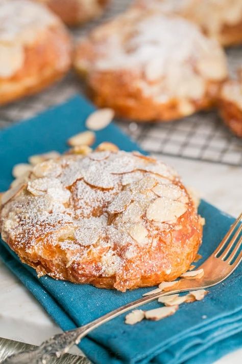 Almond Croissants Recipe (French Bakery Style) Croissants Recipe, Almond Croissants, Croissant Recipe, Almond Croissant, Almond Paste, French Bakery, French Cooking, Sweet Rolls, French Pastries