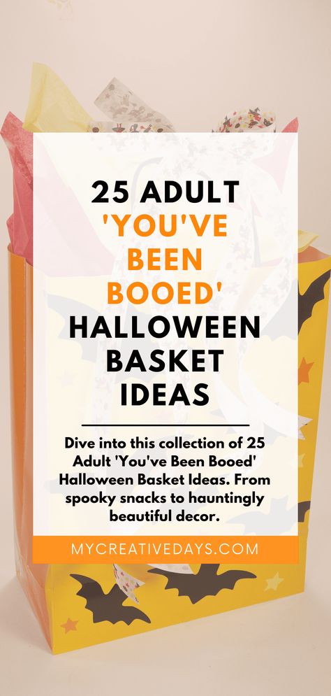 Booed Halloween Ideas Adults, Secret Sister Halloween Gift Ideas, You’ve Been Spooked Ideas, Youve Been Boozed Ideas Adults, Halloween Party Gift Bags For Adults, Boo Basket Ideas Neighbor, Gender Neutral Boo Basket, Boo Bag Ideas For Adults, Secret Halloween Gifts