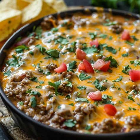 Slow Cooker Hamburger Dip Slow Cooker Hamburger Dip, Dips With Hamburger Meat, Hamburger Dip Crockpot, Slow Cooker Taco Dip, Hamburger Chip Dip, Hamburger Dip Recipes, Hamburger Cheese Dips, Slow Cooker Hamburger, Hamburger Dip