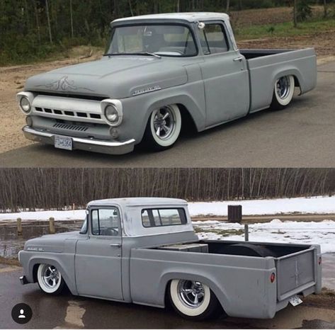 59 Ford PU Truck Paint Jobs, Custom Ford Trucks, Kombi Pick Up, Pro Touring Cars, Hot Rod Pickup, Dropped Trucks, Vintage Pickup Trucks, Classic Ford Trucks, Old Ford Trucks