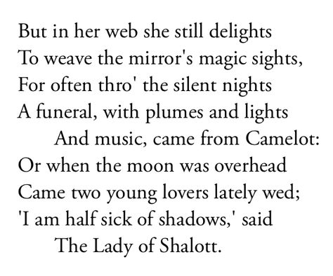 The Lady Of Shalott Poem, Lady Of Shalott, The Lady Of Shalott, Silent Night, The Shadows, The Lady, Beauty And The Beast, Literature, Poetry