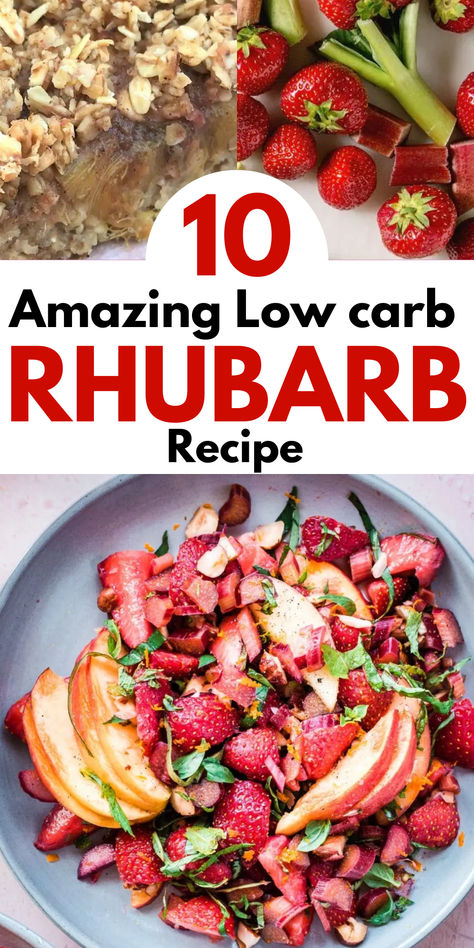 Explore these fantastic low-carb rhubarb recipes that are both delicious and suitable for a healthy lifestyle. Add a twist to your meals with these flavorful dishes. Sugar Free Rhubarb Recipes Low Carb, Low Carb Rhubarb Muffins, Rhubarb Protein Recipes, Weight Watchers Rhubarb Recipes, Low Calorie Rhubarb Recipes, Keto Rhubarb Muffins, Paleo Rhubarb Recipes, Healthy Rhubarb Recipes Clean Eating, Rhubarb Recipes For Diabetics