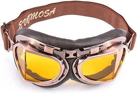 Goggles Aesthetic, Biker Goggles, Motorcycle Cruiser, Aviator Goggles, Pilot Style, Motorcycle Goggles, Steampunk Goggles, Art Outfits, Aviator Hat