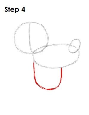 Draw Pluto Step 4 How To Draw Pluto, Cartoon Drawings Disney, Mouse Drawing, Cartoon Drawing Tutorial, Drawing Cartoon Characters, Christmas Tree Crafts, Drawing Tutorial Easy, Visual Diary, Drawing Challenge