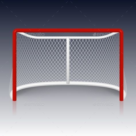 Hockey Diy, Hockey Nets, Hockey Goal, Sport Vector, Goal Net, Sports Templates, Hockey Goalie, Vector Portrait, Hockey Stick