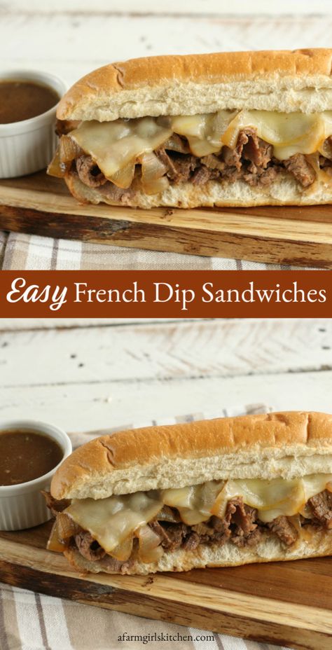 Chuck Roast Dutch Oven, French Dip Recipes, French Dip Sandwiches, Beef Dip, Dip Sandwiches, French Dip Sandwich, Dutch Oven Recipes, Steak Sandwich, French Dip